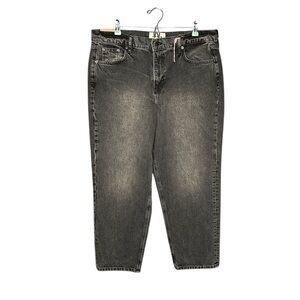 NWOT Boden Low Rise Straight Leg Black Boyfriend Jeans Size Womens Waist 30‎